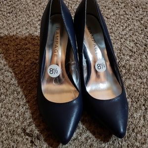Womens Navy Blue Heels